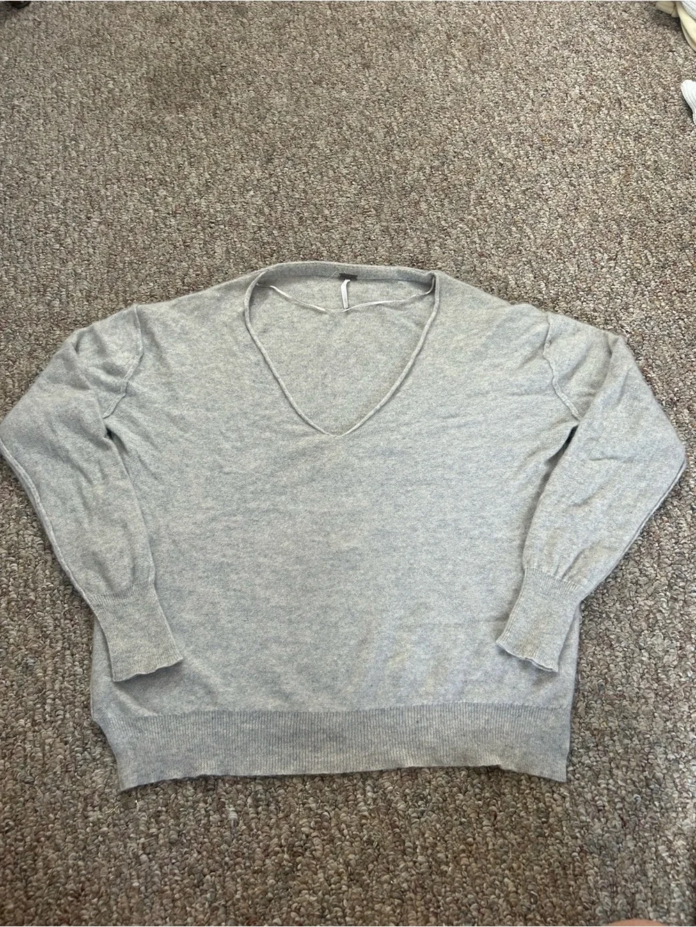 Free People Harmony Cashmere V-Neck Sweater